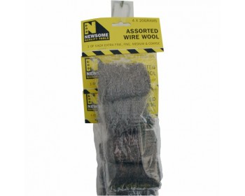 Clip Strip of 4pc Assorted Wire Wool